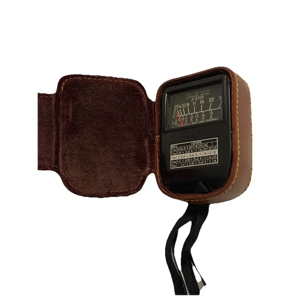 Vintage Weston Light Meter Exposure With Original Case & Strap 3518-60